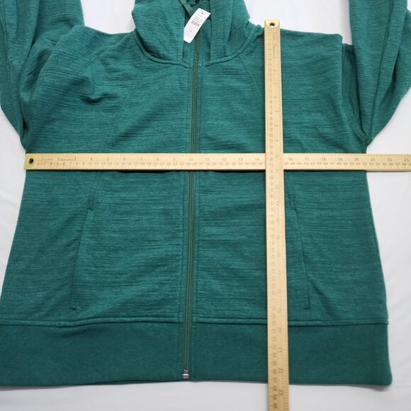 T by Talbots Hoodie Sweatshirt Womens Medium Full Zip Long Sleeve Modal Blend - Picture 12 of 15